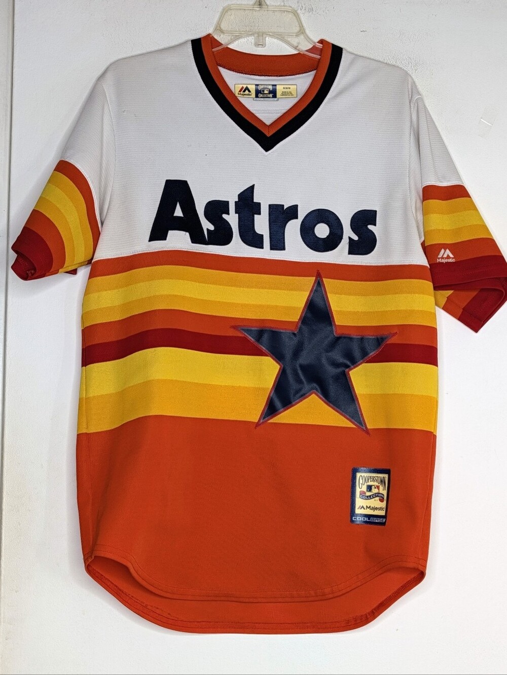 Vintage 1990s Majestic Houston Astros Tequila Sunrise Jersey Cooperstown